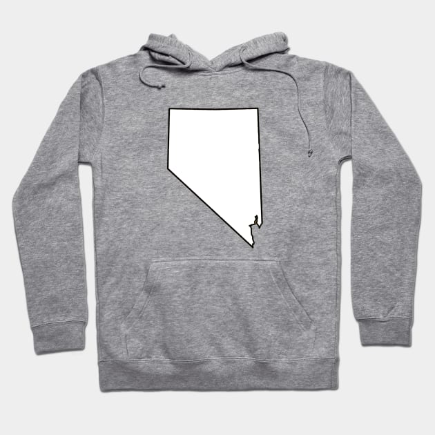 Nevada - Blank Outline Hoodie by loudestkitten